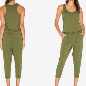 Bobi Los Angeles - olive green sleeveless Jumpsuit